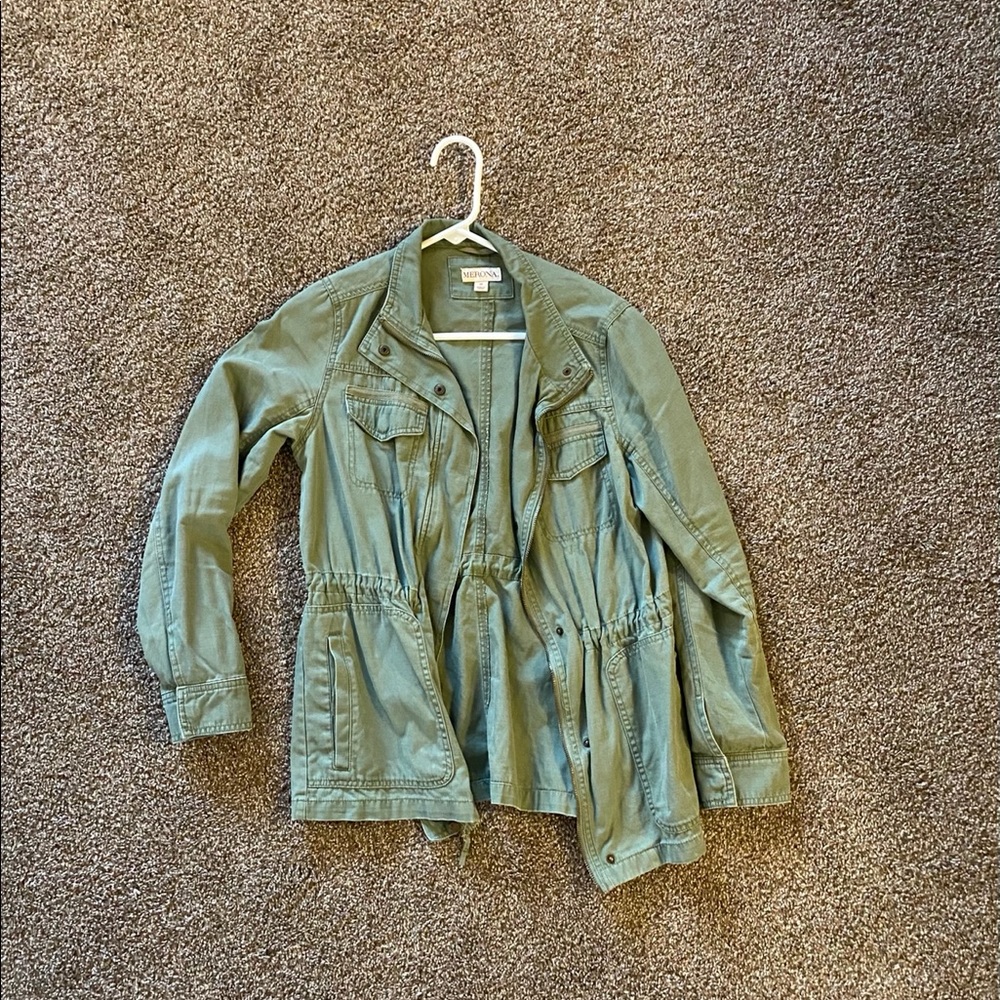 Gently used green coat